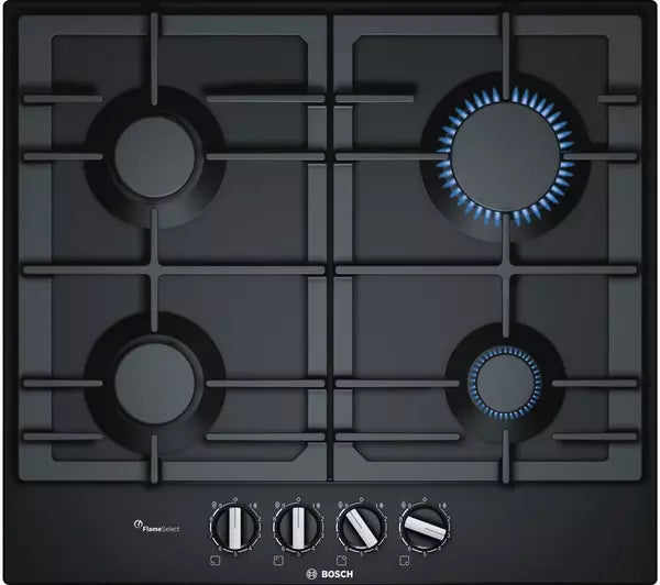 BOSCH Series 6 PCP6A6B90 60 cm Gas Hob - Black