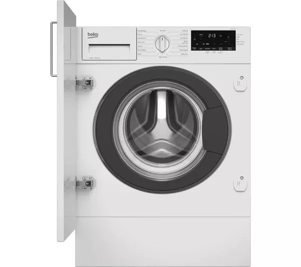 Grade A BEKO Pro RecycledTub WTIK76121 Integrated 7 kg 1600 Spin Washing Machine -BB6612