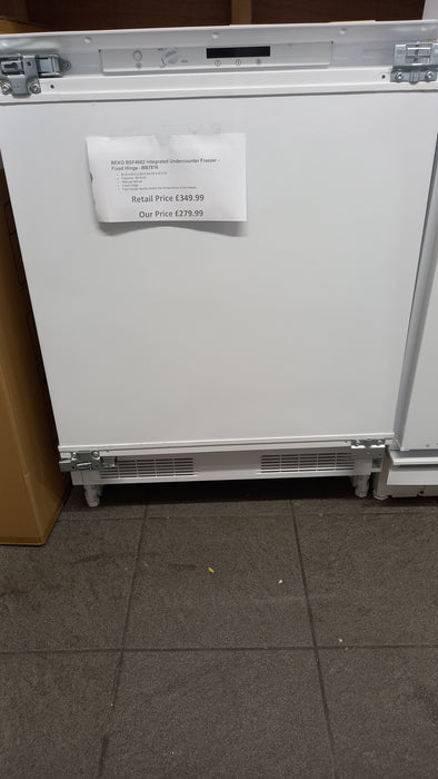 Grade A BEKO BSF4682 Integrated Undercounter Freezer - Fixed Hinge BB7816