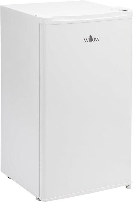 Willow W48UFIW Freestanding Under Counter Larder Fridge with Chiller Box, 90 Litre Capacity, Adjustable Feet and Reversible Door – White