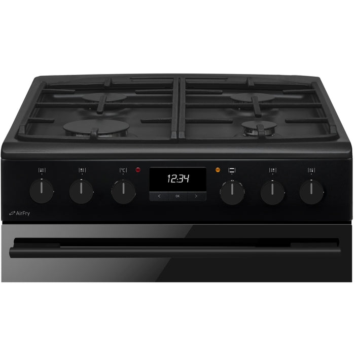 CDA CFD600MB Dual Fuel Cooker with Double Oven, Black, A Rated