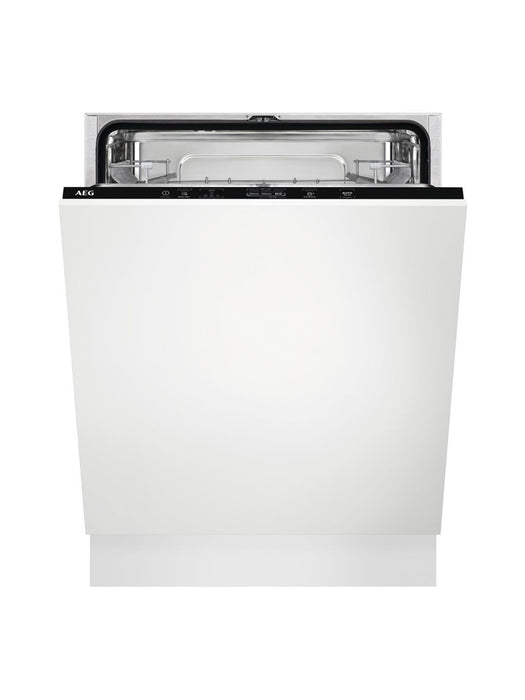 Grade A AEG FSB42607Z Fully Integrated Standard Dishwasher - White Control Panel with Sliding Door Fixing Kit - E Rated -BB7833