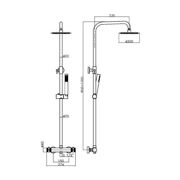 Ex-Showroom Ikstar bathrooms Clearance Special Price Includes everything in the Pictures Matt Black Quadrant Shower Enclosure