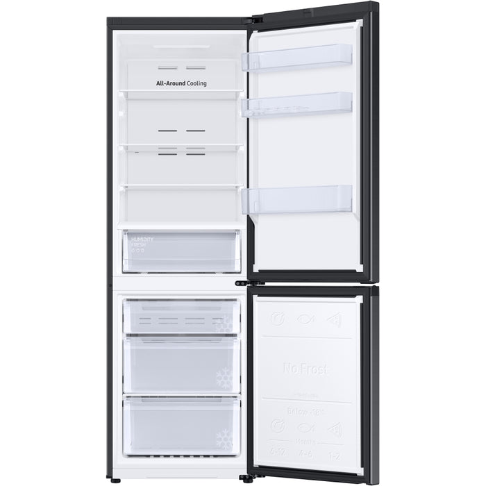 Samsung RB34C600EBN Series 5 SpaceMax Total No Frost WiFi Classic Fridge Freezer - Black, 70/30, E Rated