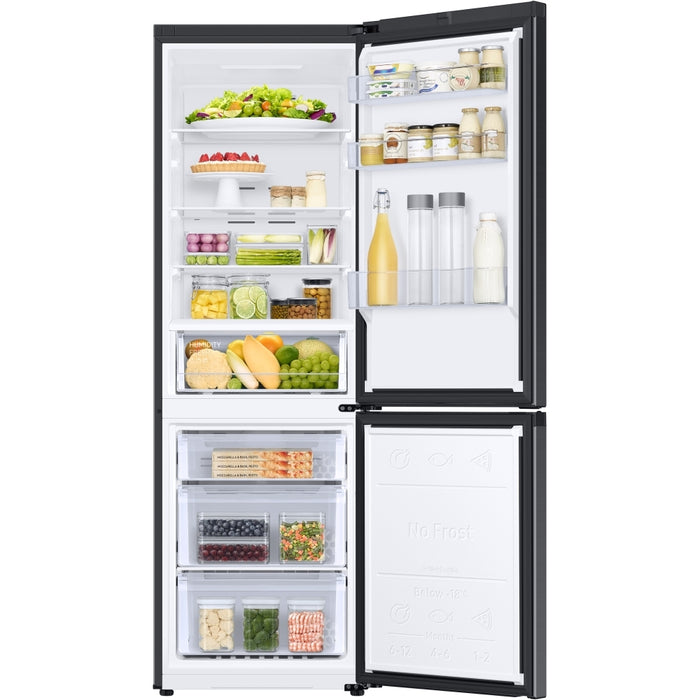 Samsung RB34C600EBN Series 5 SpaceMax Total No Frost WiFi Classic Fridge Freezer - Black, 70/30, E Rated