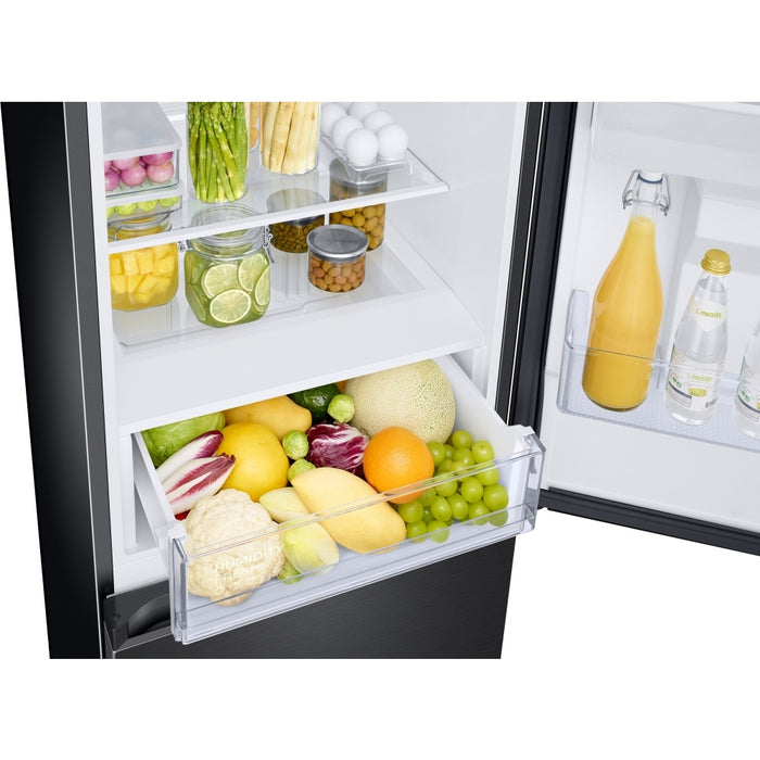 Samsung RB34C632EBN Series 6 Total No Frost Classic Fridge Freezer with SpaceMax™ Technology, 70/30, Black, E Rated