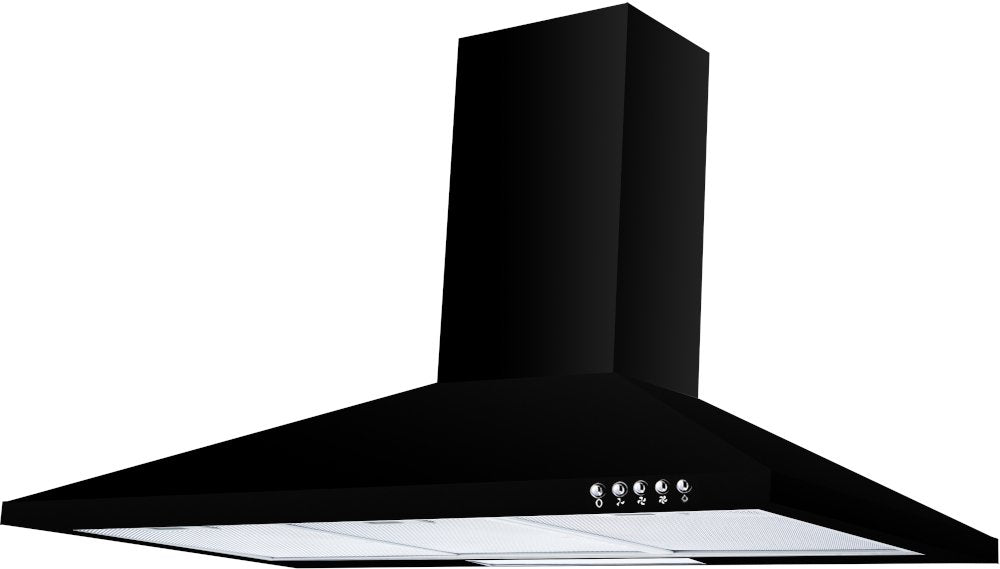 Culina UBSCH90BK 90cm Chimney Cooker Hood -Black