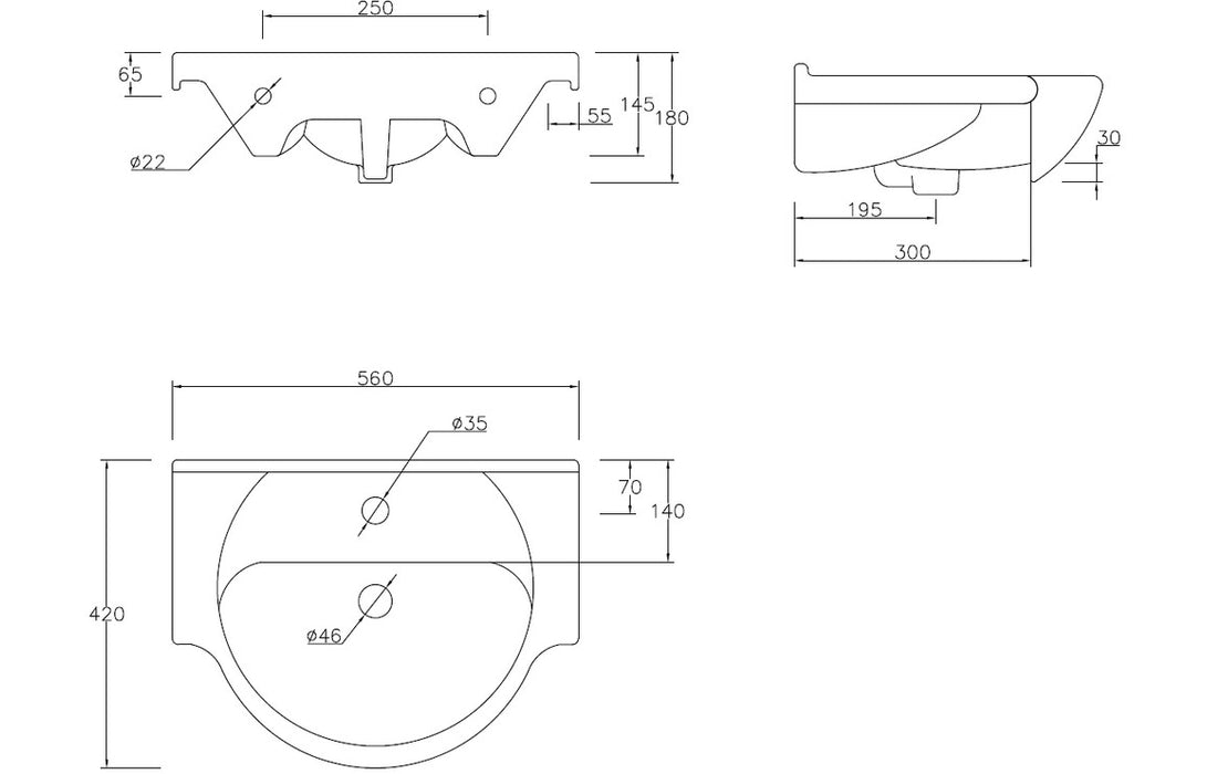 IKSTAR 550mm Vanity & C/C Toilet Pack