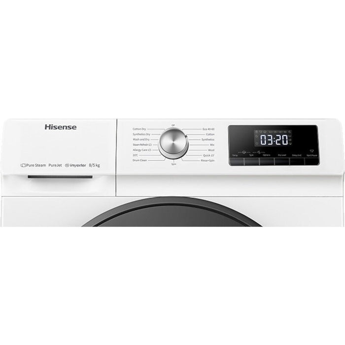 Hisense 3 Series WDQA8014EVJM 8Kg / 5Kg Washer Dryer with 1400 rpm - White - D Rated