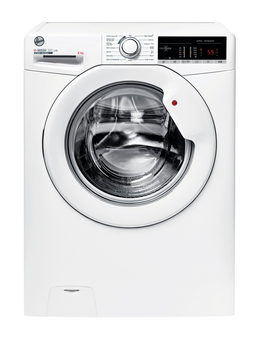 Grade A Hoover H3W58TE 8kg 1500 Spin Washing Machine with NFC Connection - White BB7711