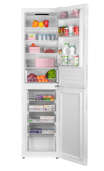 SIA c 204cm Tall, 54cm Wide Low Frost Fridge Freezer In White