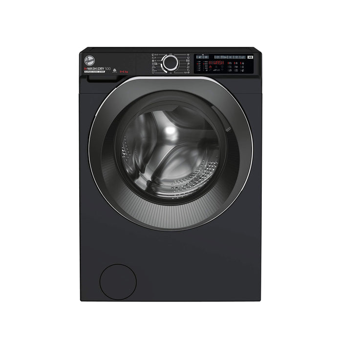 Hoover H-WASH 500 HD496AMCB/1 Wifi Connected 9Kg / 6Kg Washer Dryer with 1400 rpm - Black- D BB6921