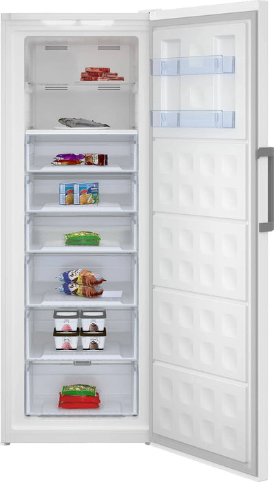 Beko FFEP5791W Frost Free Upright Freezer - White - D Rated