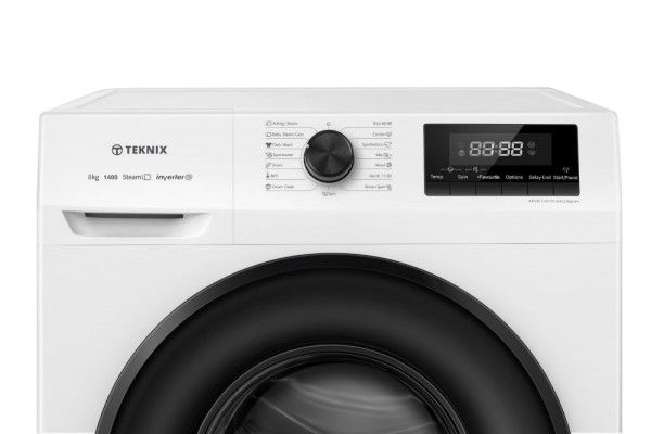 Teknix TKW8142HW 8Kg 1400 Spin Washing Machine -White