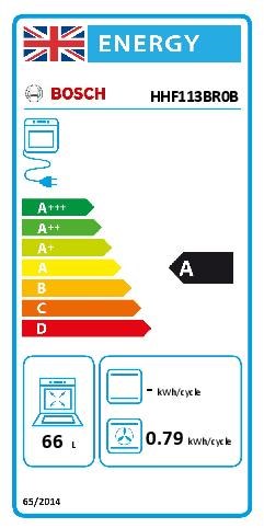 Bosch HHF113BR0B Built-In Electric Single Oven -Silver